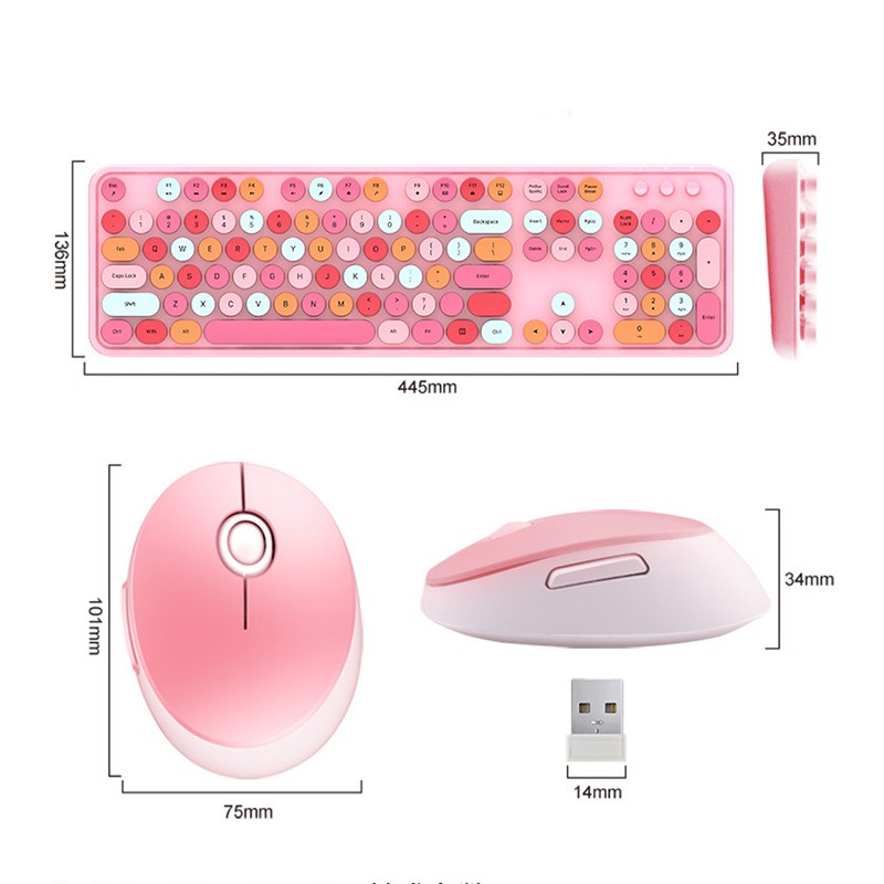 Set tastiera e mouse per notebook desktop da 2,4 g